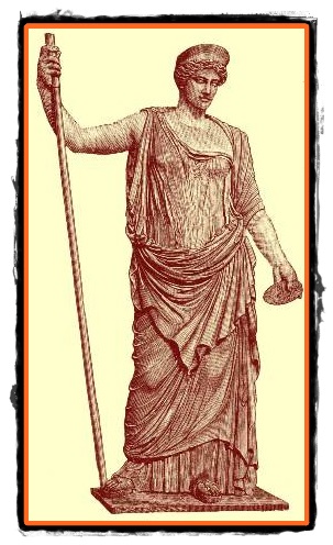 Juno divinitate romana feminina asociata cu Hera la greci
